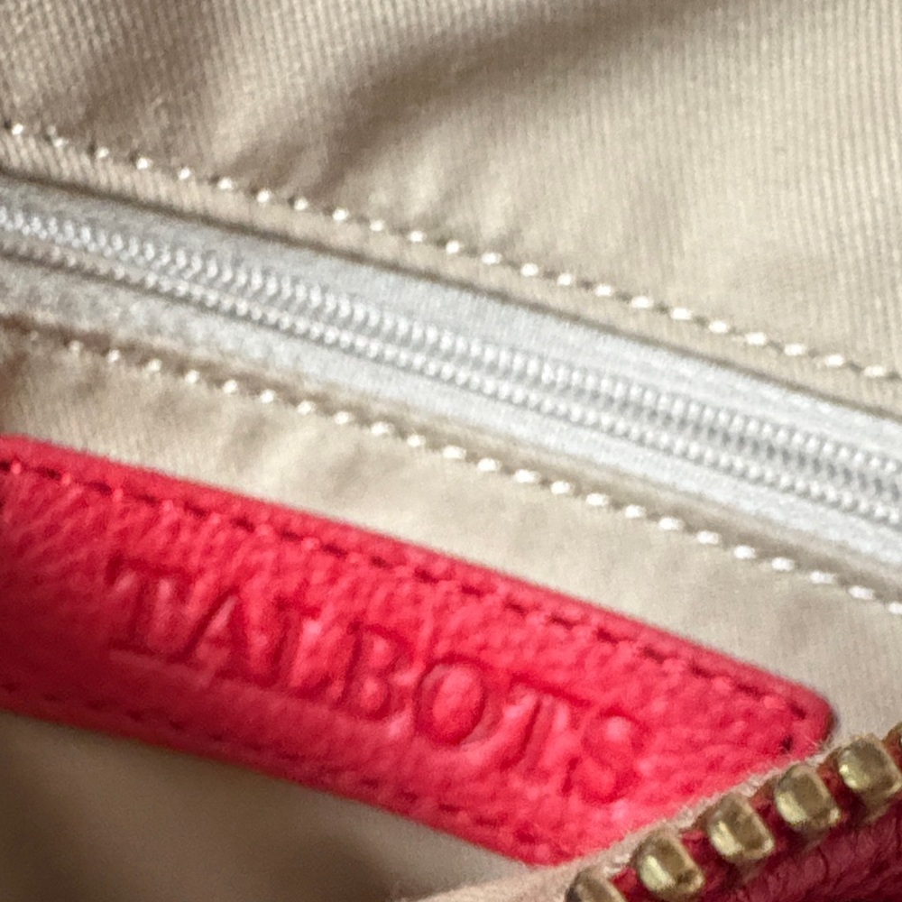 Talbots Red Leather Satchel - Picture 4 of 5